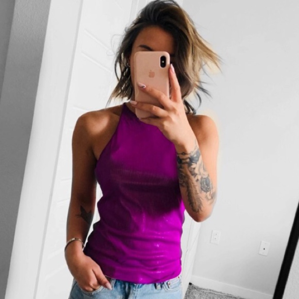 VIVIENNE TAM RACERBACK TANK TOP